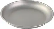 Baosity Titanium Plate Tableware Cookware Round Dish Dinner Frying Pan Fruit for Camping Outdoor - 220x28mm