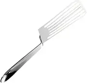 ULTECHNOVO 1pc Stainless Steel Fish Spatula Versatile Frying Shovel for Steak Pancakes BBQ and Fish Lightweight Kitchen Gadget with Smooth Edges Easy to Clean for Home Restaurant Use