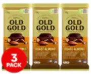 3 x Cadbury Old Gold Dark Chocolate Roast Almond 180g free shipping