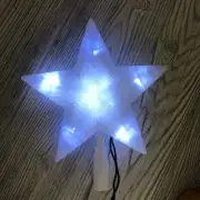 Christmas Tree Topper Star with LED Lighted Xmas Ornaments Party Home Decoration