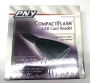 PNY Compact Flash USB Card Reader Type 1 & 2 Cards Sealed