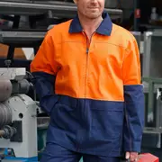 HEATH - Hi Vis 100% Cotton Drill Safety Jacket
