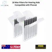 16 Wax Filters Oticon Hearing Aids Replacement Phonak Nano Cerustop Guards|Widex