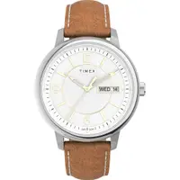 在飛比找蝦皮商城優惠-【TIMEX】天美時 風格系列 日期星期顯示 細緻紳士手錶 