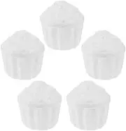 MOLUCKFU Foams Cupcake Cake Model 5pcs Reusable Fake Cake Dummies Practicing Decorating Model Compact Creative