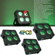 4pack DJ 4x18W Battery led slim Par Uplights Wireless Par Lights DMX IR 6in1 LED