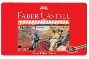 【文具通】Faber-Castell 輝柏 兒童 無毒 水性 油性 彩色鉛筆 色鉛筆 紅鐵盒 A1340040