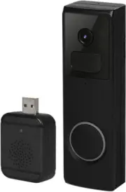 Wireless Doorbell Ring with Chime, 1080P Smart Door Ring Intercom Camera Bell fo