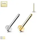 14kt Gold Threadless Flatback Labret (Back Only)