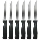 8 Piece Steak Knives Knife Set Kitchen Utensil Home Slice Cutlery Serrated Black