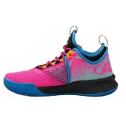 AND1 Kid's Charge Jr Basketball Shoes In Pink Brilliant Blue Black, 3