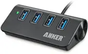 Anker Japan 4-Port USB 3.0 Hub Adapter for Apple Desctop Black