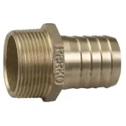 PERKO 1" PIPE TO HOSE ADAPTER STRAIGHT BRONZE
