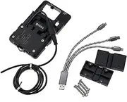 Motorcycle Navigation Bracket Motorcycle Mobile Phone Holder Rechargeable Mobile Phone Navigation Stand for Kawasaki V&ersys 650 KLE650 2015-2019 Phone Mount (Color : 2)