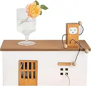 Router Shelf Wall Mount WiFi Router Storage Box, Desktop Storage Box Network Set Top Box TV Set Top Box Cable Management Box Patch Panel Finishing Interior Decoration, 30x13.5x13cm