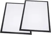 OSOLADY Magnetic Picture Frame A3 Size Self Adhesive for Wall Display Black 2 Pack