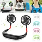 Portable USB Rechargeable Lazy Fan Hanging Neck Mini Cooling Sports Rest Fan