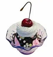 DEZICAKES Fake Cupcakes & Cake Artificial Food Fake Strawberry Banana Sundae