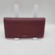 Oroton Merlot Red Dylan Genuine Leather 12 Card Bi Fold Wallet Purse Clutch BNIB