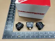 (3 pcs) TIGO5M-6M-BL-MBL Carlingswitch, 10A 250vac DPDT, Rocker Switch