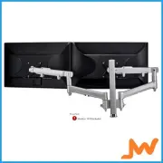 Atdec Dual Dynamic Desk Mount Silver