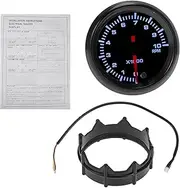 X AUTOHAUX 2" 52mm Tachometer Gauge Colorful Digital & Pointer RPM Tachometer Tach Gauge 0-10000RPM W/Bracket Universal Tach Car Vehicle Automotive DC 12V