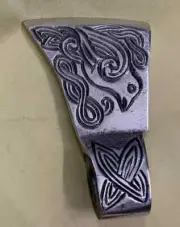 Antique Designer Aluminium Axe Head Handle For Wooden walking Stick Best GIft