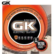 GK 2008 Ultra Light Nickel Plated Steel Electric Guitar Strings 8-38