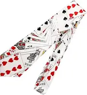 [HOOTNEE] Printing Ties Magician Dress up Tie Magician Necktie Poker Ties Magician Tie