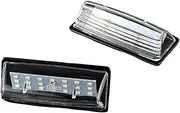 DEMULAX 2x White Error Free License Plate Light Number Lamp, for NISSAN, for Murano, Pathfinder Quest Versa Note JX35 QX60, for Infiniti, QX56 Car Number Plate Light