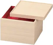 J-Kitchens Excursion Lunch Box, Made in Japan, 3-Tier, 8.0 Size, Good Wood, Paper, Shiraki, 9.5 x 9.5 x 6.3 inches (24.2 x 24.2 x 16.0 cm)