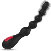 Waterproof Silicone Anal Vibrator, 9 Frequency Vibrating Prostate Massager, 21cm Insertable Anal Vibrating Plug, Male Anal Toys, Erotic Toys for Men and Women