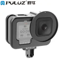 在飛比找露天拍賣優惠-PULUZ適用於GoPro HERO11黑色金屬保護套狗籠帶