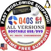 Q4OS Linux OS Aquarius, Gemini / Plasma Trinity / LIVE, FULL / USB, DVD / MAC PC