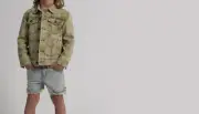 One Teaspoon Camo Kids Camp Trucker Jacket Size 9-10 NWT