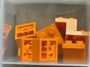 LEGO Parts - Orange Bracket 3 x 2 x 1 1/3 - No 18671 - QTY 5