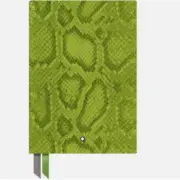 Montblanc Notebook #146 Python Collection Green Lined Gold Cut Notebook