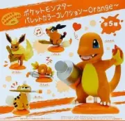 5pcs/set Orange Charmander Flareon Action Figure Model Toys Gift for Birthday