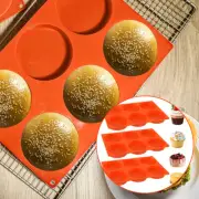 3 Pcs Silicone Mold 6 Cavity Silicone Baking Mold Nonstick Silicone Muffin leUVc