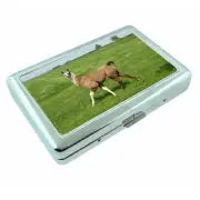Llamas D6 Silver Metal Cigarette Case RFID Protection Wallet