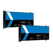 2PCS 12V 100Ah Blade Lithium Battery LiFePO4 Replace SLA AGM BMS Camping Power