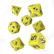 Q-Workshop Cyberpunk Red Dice Set Danger Zone, Various