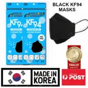 20 PCS FOR $29.99 BLACK KF94 Protective Filter Adult Face Mask MADE IN KOREA