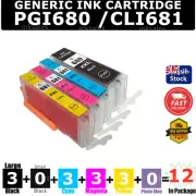 12x PGI680 CLI681 XXL Ink For Canon TR7660 TR8660 TS6260 TS6365 TS8260 TS8360