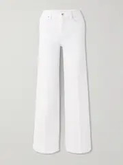 [FRAME] FRAME - Le Slim Palazzo High-rise Wide-leg Jeans - White - 26 26 White