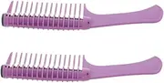 Mikinona 2pcs Hair Dye Comb with Roller Coloring Tools for Hair Dyeing Highlighting Care Ergonomic Handle for Comfortable Use