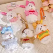 Curly Lamb Plush Animal Doll Keychain Cartoon Bag Pendant Backpack Decoration