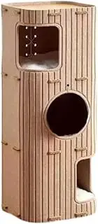 STARTIST Cat Tree Felt Cat House Rest Scratch Resistant Pet Supplies Portable Indoor Cats Sleeping Place Kitten Hideout Scratch Post, Brown