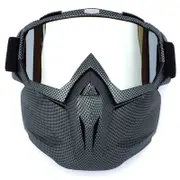 Retro Outdoor Cycling Mask Goggles Motocross Ski Snowboard Snowmobile Face Mask Shield Glasses EyewearDSCB