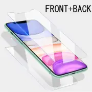 Front and Back 9H Premium Tempered Glass For iPhone 14 13 12 11 XR 7 Screen Film